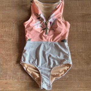 Albion half zip one piece